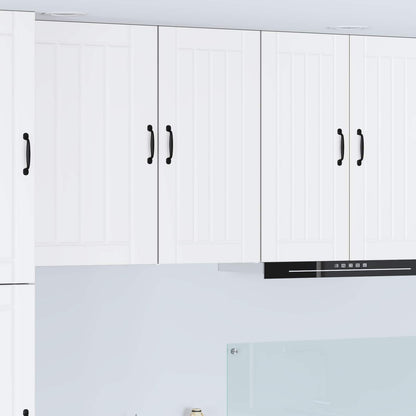 vidaXL Wall Cabinet LUCCA White 40 x 31 x 80 cm Engineered Wood