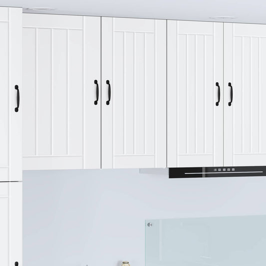vidaXL Wall Cabinet LUCCA White 40 x 31 x 80 cm Engineered Wood
