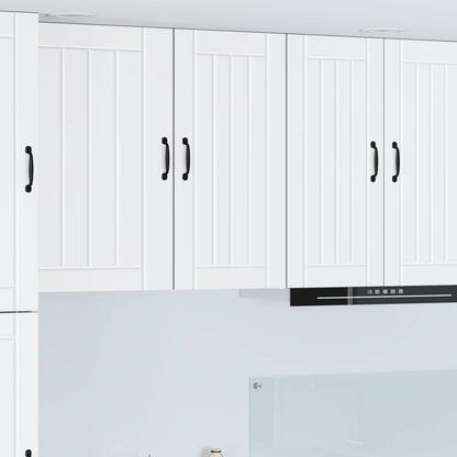 vidaXL Wall Cabinet LUCCA White 40 x 31 x 80 cm Engineered Wood