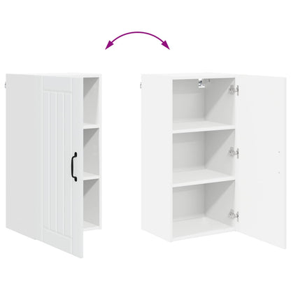 vidaXL Wall Cabinet LUCCA White 40 x 31 x 80 cm Engineered Wood