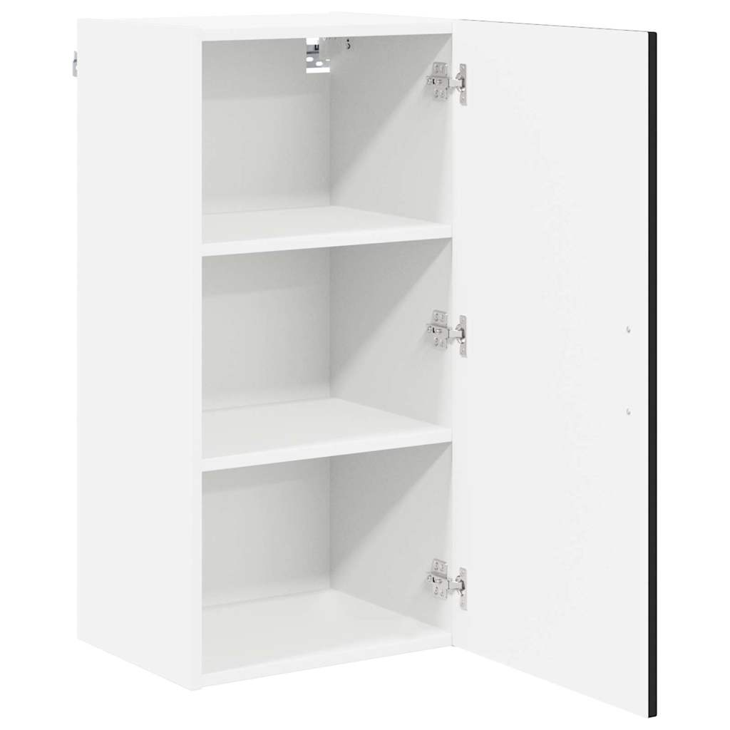 vidaXL Wall Cabinet LUCCA Black 40 x 31 x 80 cm Engineered Wood