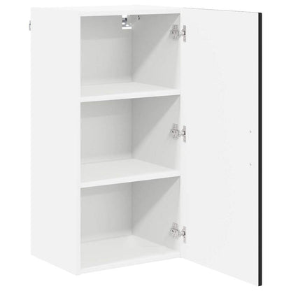 vidaXL Wall Cabinet LUCCA Black 40 x 31 x 80 cm Engineered Wood