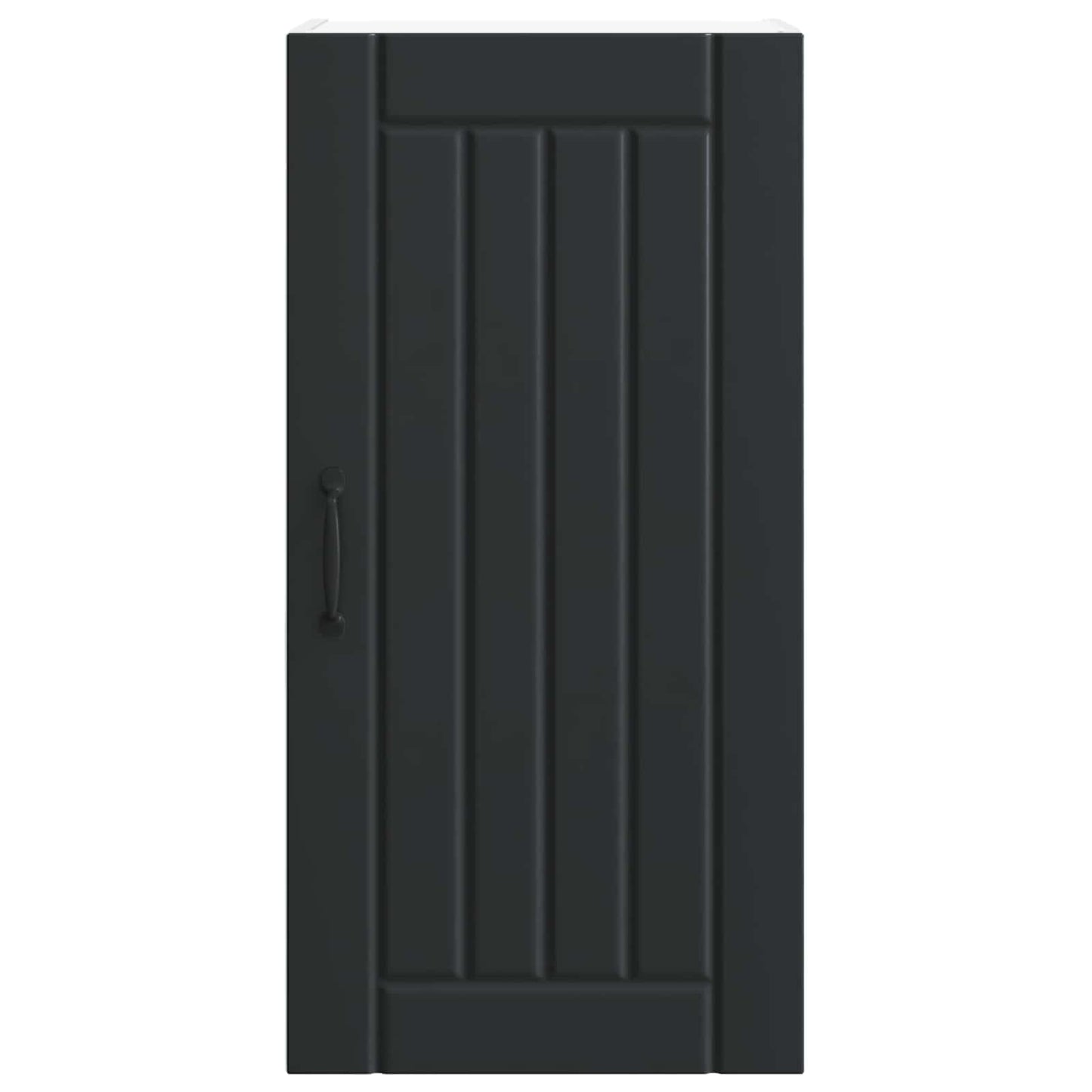 vidaXL Wall Cabinet LUCCA Black 40 x 31 x 80 cm Engineered Wood