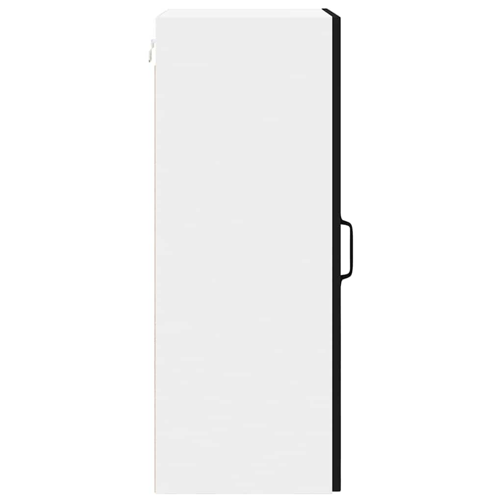 vidaXL Wall Cabinet LUCCA Black 40 x 31 x 80 cm Engineered Wood