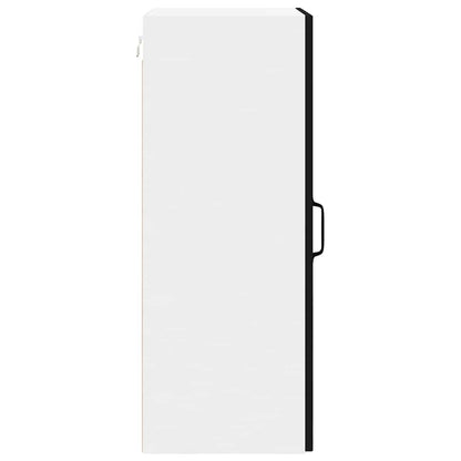 vidaXL Wall Cabinet LUCCA Black 40 x 31 x 80 cm Engineered Wood
