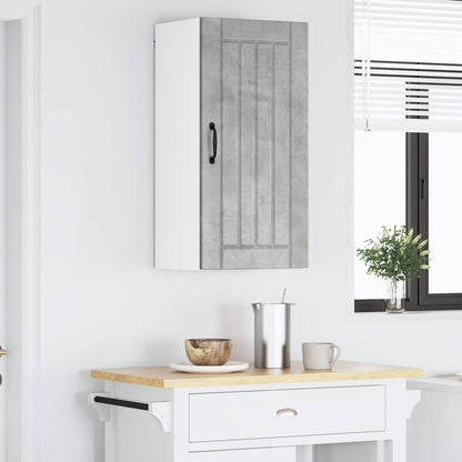 vidaXL Wall Cabinet LUCCA Concrete Grey 40 x 31 x 80 cm