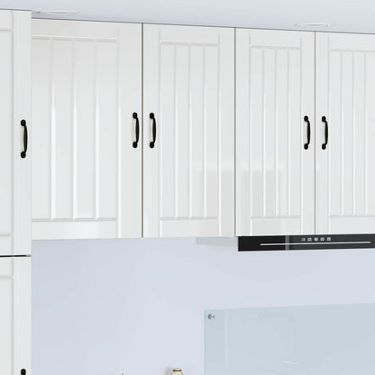 vidaXL Wall Cabinet LUCCA High Gloss White 40 x 31 x 80 cm