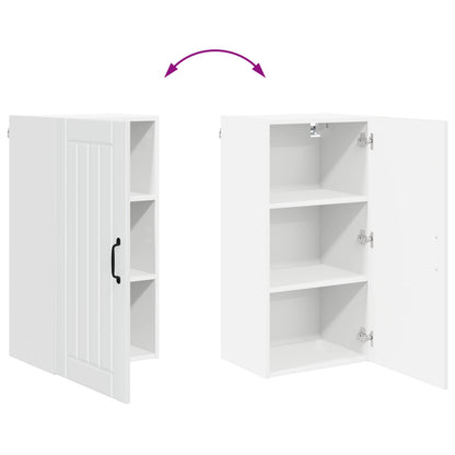 vidaXL Wall Cabinet LUCCA High Gloss White 40 x 31 x 80 cm