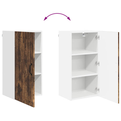 vidaXL Wall Cabinet LUCCA Smoked Oak 40 x 31 x 80 cm Engineered Wood