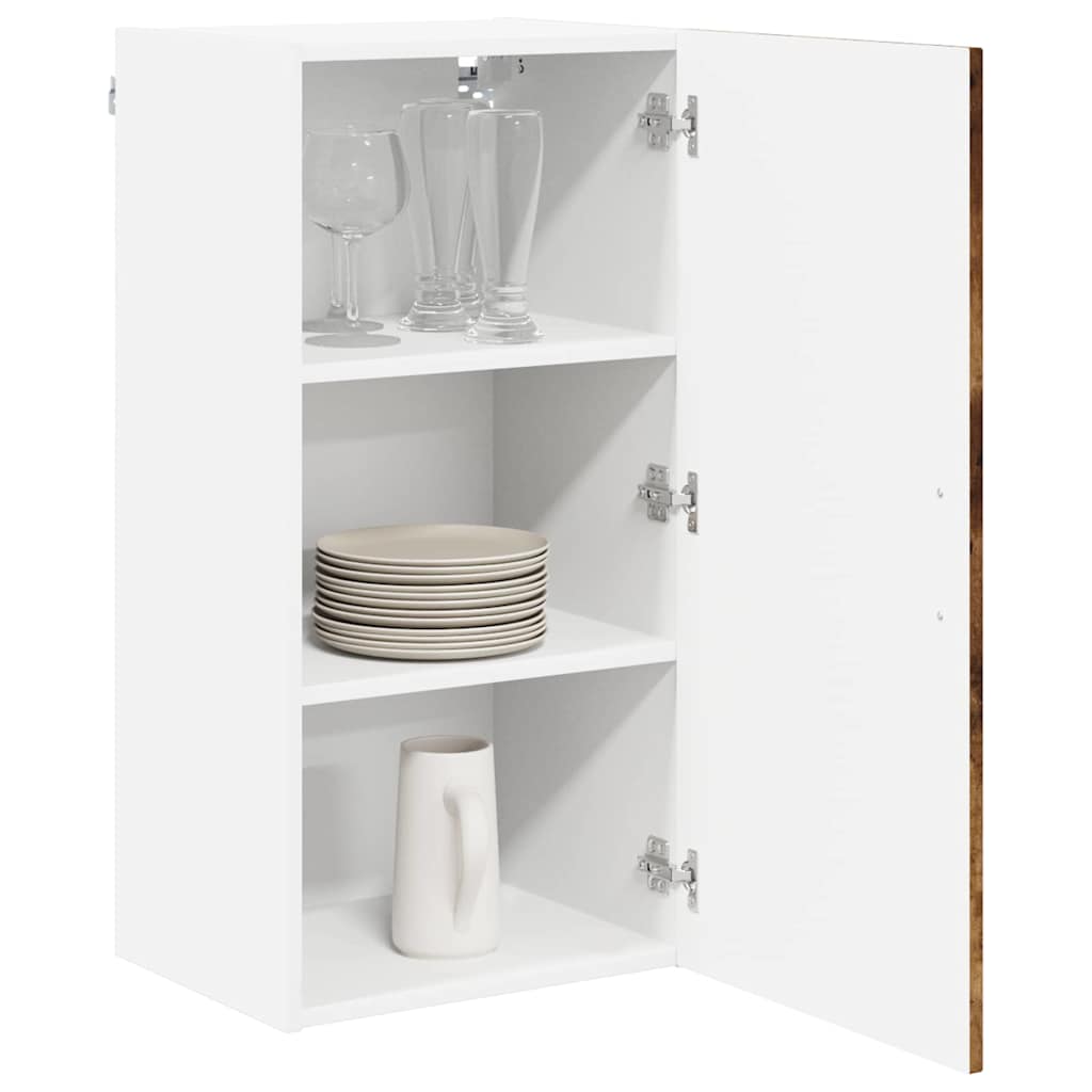 vidaXL Wall Cabinet LUCCA Smoked Oak 40 x 31 x 80 cm Engineered Wood
