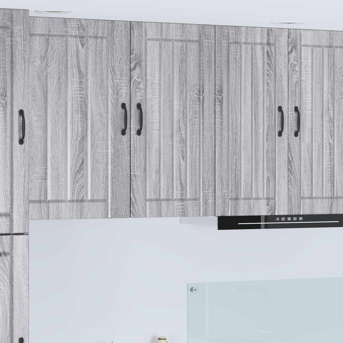 vidaXL Wall Cabinet LUCCA Grey Sonoma 40 x 31 x 80 cm Engineered Wood