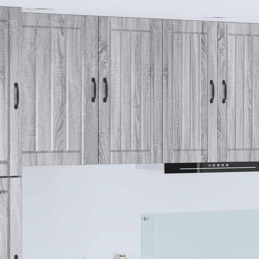 vidaXL Wall Cabinet LUCCA Grey Sonoma 40 x 31 x 80 cm Engineered Wood