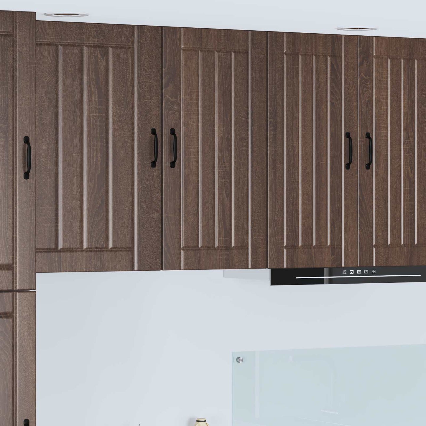 vidaXL Wall Cabinet LUCCA Brown Oak 40 x 31 x 80 cm Engineered Wood