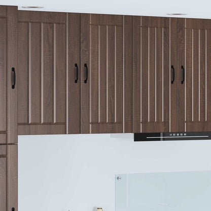 vidaXL Wall Cabinet LUCCA Brown Oak 40 x 31 x 80 cm Engineered Wood