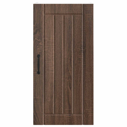 vidaXL Wall Cabinet LUCCA Brown Oak 40 x 31 x 80 cm Engineered Wood