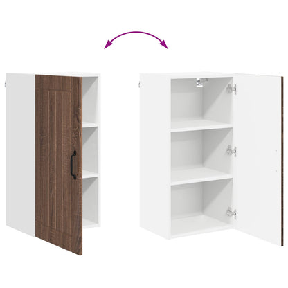 vidaXL Wall Cabinet LUCCA Brown Oak 40 x 31 x 80 cm Engineered Wood
