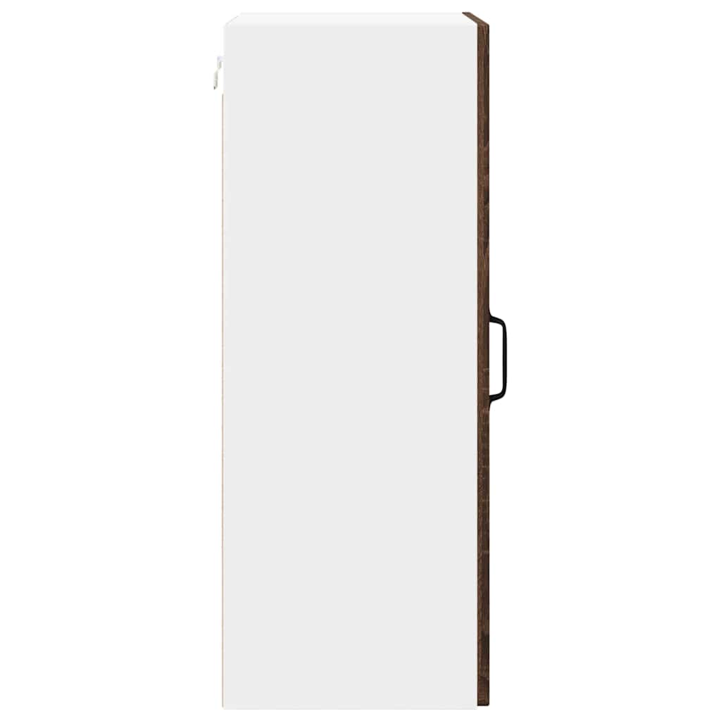 vidaXL Wall Cabinet LUCCA Brown Oak 40 x 31 x 80 cm Engineered Wood
