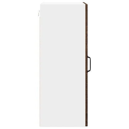 vidaXL Wall Cabinet LUCCA Brown Oak 40 x 31 x 80 cm Engineered Wood