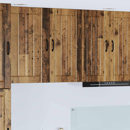 vidaXL Wall Cabinet LUCCA Old Wood 40 x 31 x 80 cm Engineered Wood