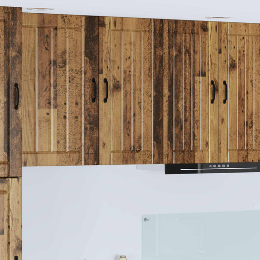 vidaXL Wall Cabinet LUCCA Old Wood 40 x 31 x 80 cm Engineered Wood