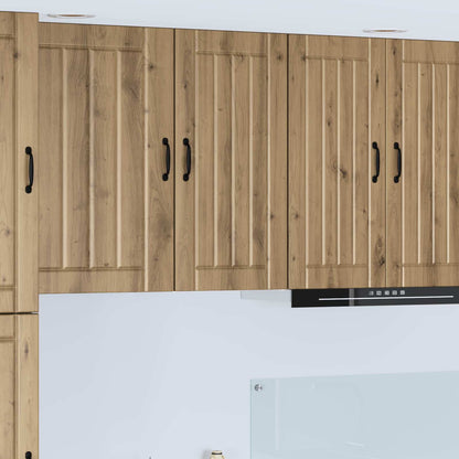vidaXL Wall Cabinet LUCCA Artisan Oak 40 x 31 x 80 cm Engineered Wood