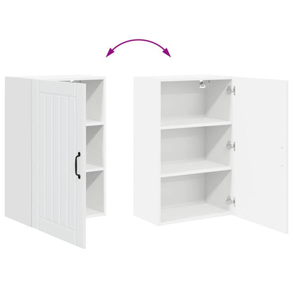 vidaXL Wall Cabinet LUCCA White 50 x 31 x 80 cm Engineered Wood