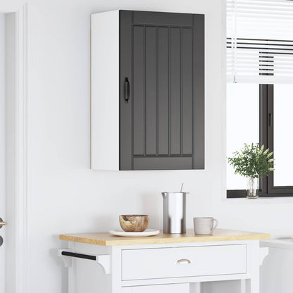 vidaXL Wall Cabinet LUCCA Black 50 x 31 x 80 cm Engineered Wood