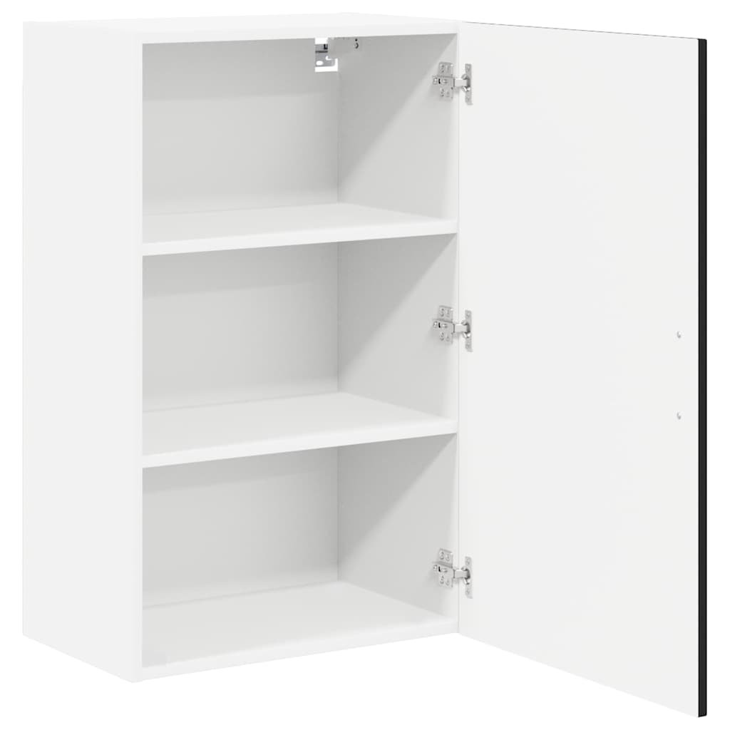 vidaXL Wall Cabinet LUCCA Black 50 x 31 x 80 cm Engineered Wood