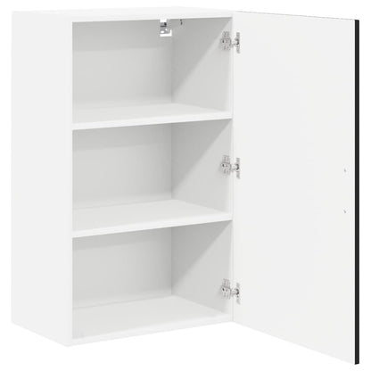 vidaXL Wall Cabinet LUCCA Black 50 x 31 x 80 cm Engineered Wood