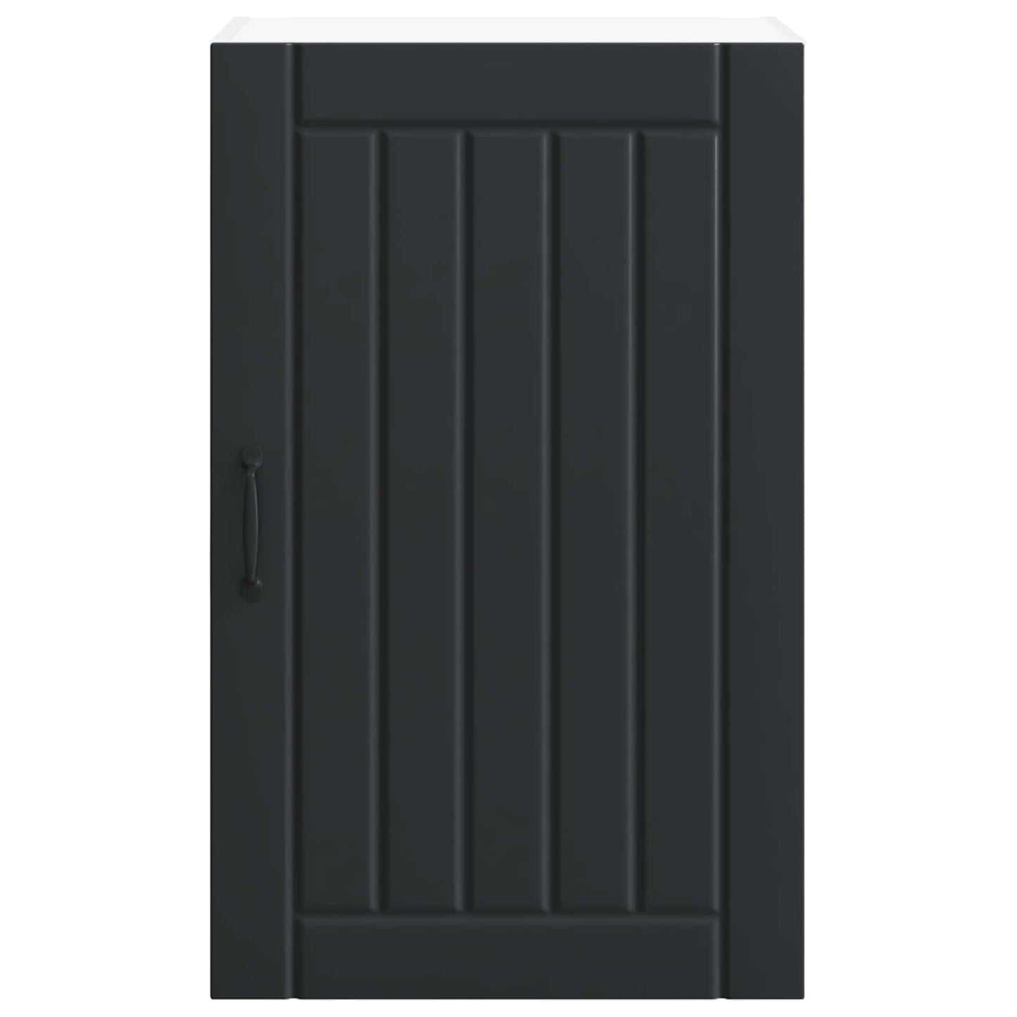 vidaXL Wall Cabinet LUCCA Black 50 x 31 x 80 cm Engineered Wood