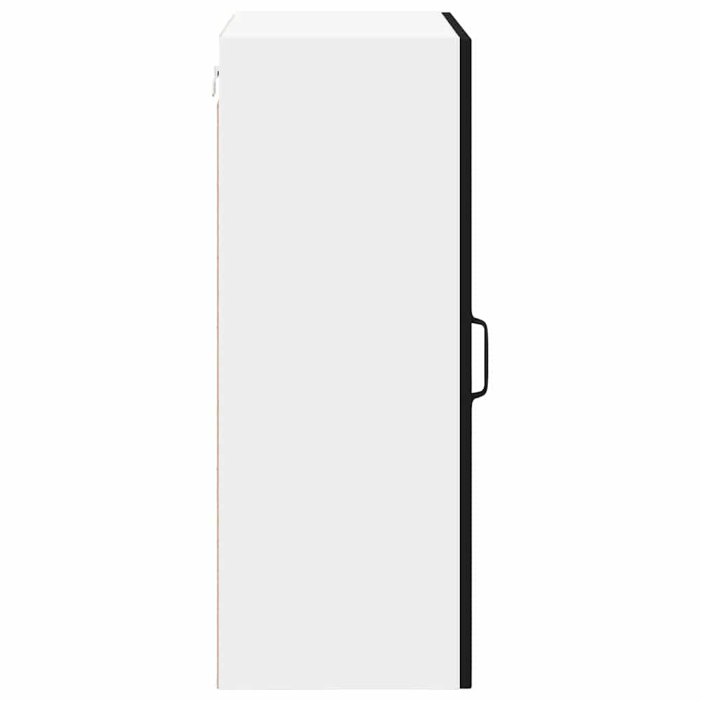 vidaXL Wall Cabinet LUCCA Black 50 x 31 x 80 cm Engineered Wood