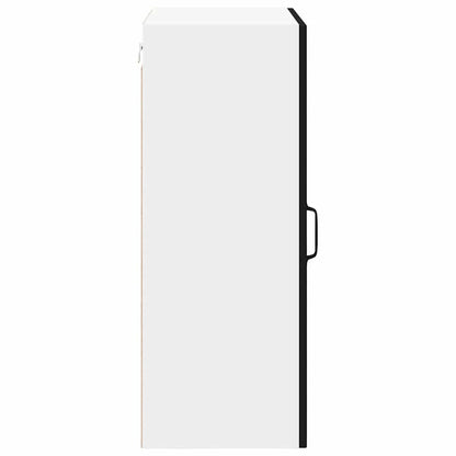 vidaXL Wall Cabinet LUCCA Black 50 x 31 x 80 cm Engineered Wood