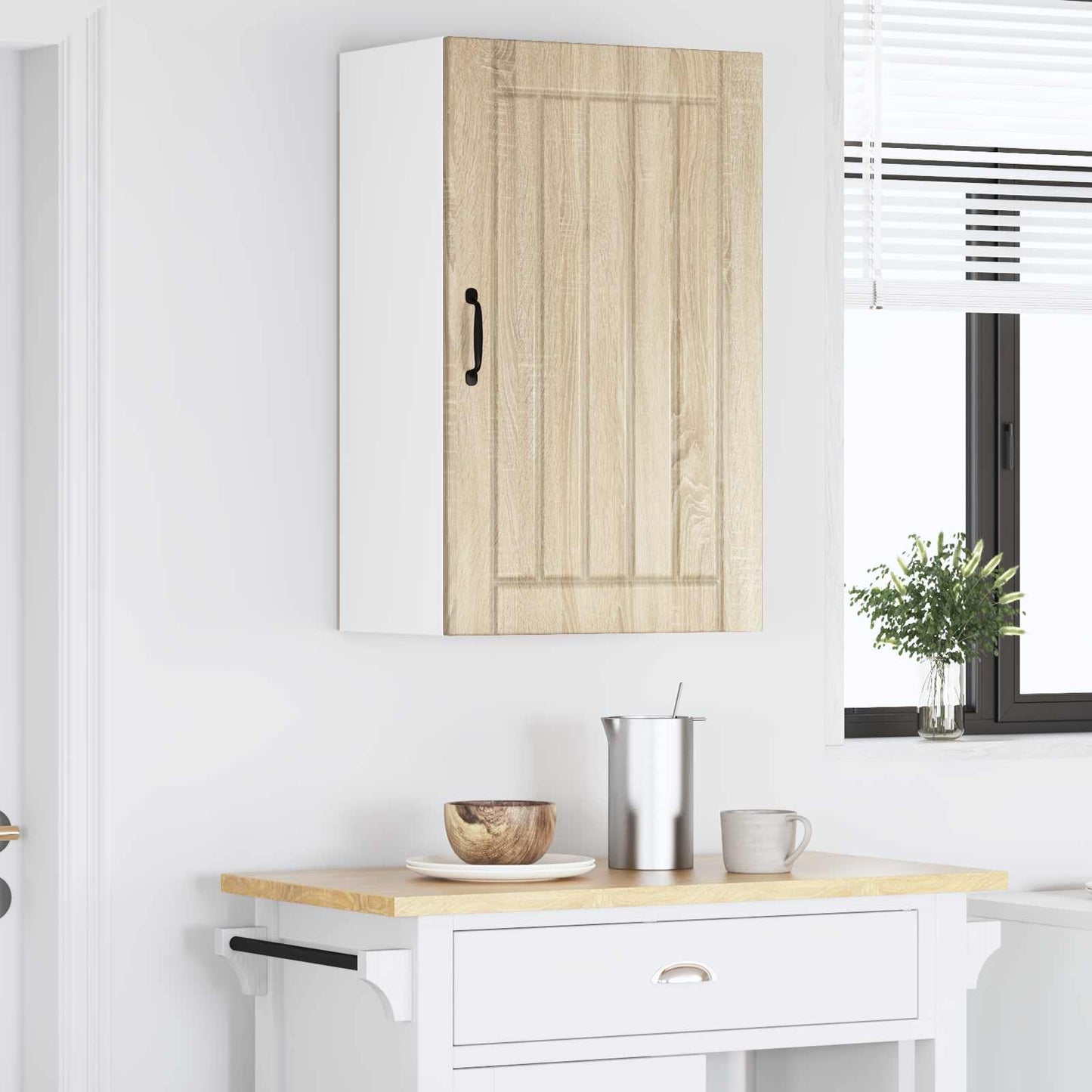 vidaXL Wall Cabinet LUCCA Sonoma Oak 50 x 31 x 80 cm Engineered Wood
