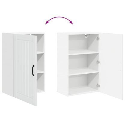 vidaXL Wall Cabinet LUCCA High Gloss White 50 x 31 x 80 cm