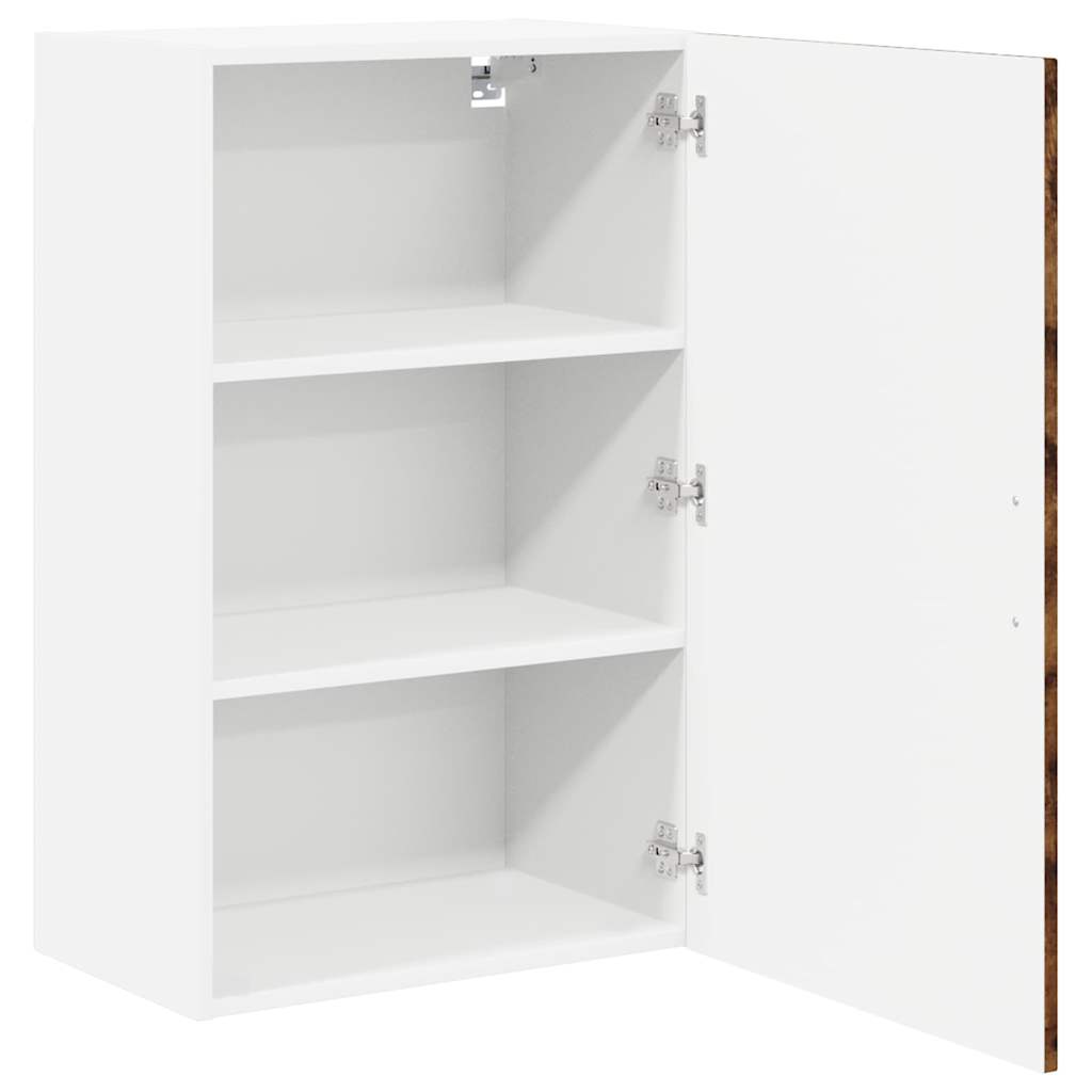 vidaXL Wall Cabinet LUCCA Smoked Oak 50 x 31 x 80 cm Engineered Wood