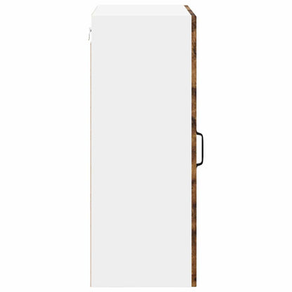vidaXL Wall Cabinet LUCCA Smoked Oak 50 x 31 x 80 cm Engineered Wood