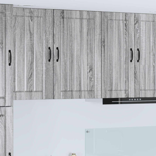 vidaXL Wall Cabinet LUCCA Grey Sonoma 50 x 31 x 80 cm Engineered Wood