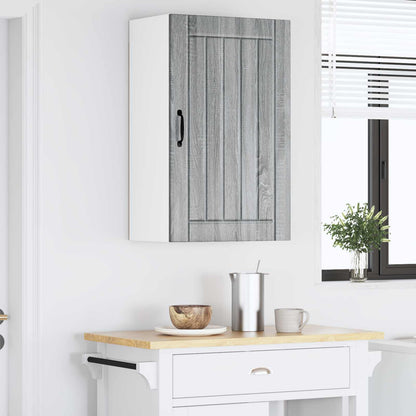 vidaXL Wall Cabinet LUCCA Grey Sonoma 50 x 31 x 80 cm Engineered Wood