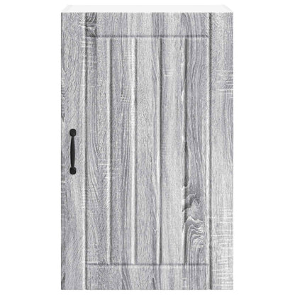 vidaXL Wall Cabinet LUCCA Grey Sonoma 50 x 31 x 80 cm Engineered Wood