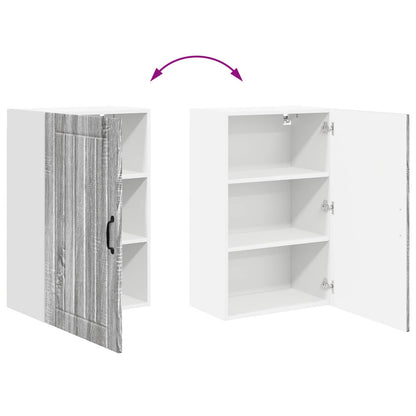 vidaXL Wall Cabinet LUCCA Grey Sonoma 50 x 31 x 80 cm Engineered Wood