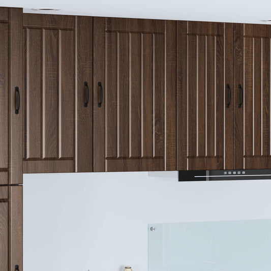 vidaXL Wall Cabinet LUCCA Brown Oak 50 x 31 x 80 cm Engineered Wood