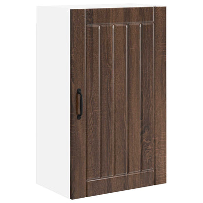 vidaXL Wall Cabinet LUCCA Brown Oak 50 x 31 x 80 cm Engineered Wood