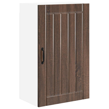 vidaXL Wall Cabinet LUCCA Brown Oak 50 x 31 x 80 cm Engineered Wood