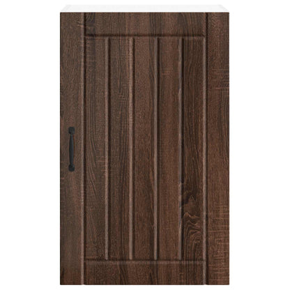 vidaXL Wall Cabinet LUCCA Brown Oak 50 x 31 x 80 cm Engineered Wood