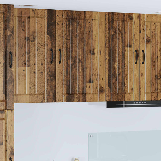 vidaXL Wall Cabinet LUCCA Old Wood 50 x 31 x 80 cm Engineered Wood