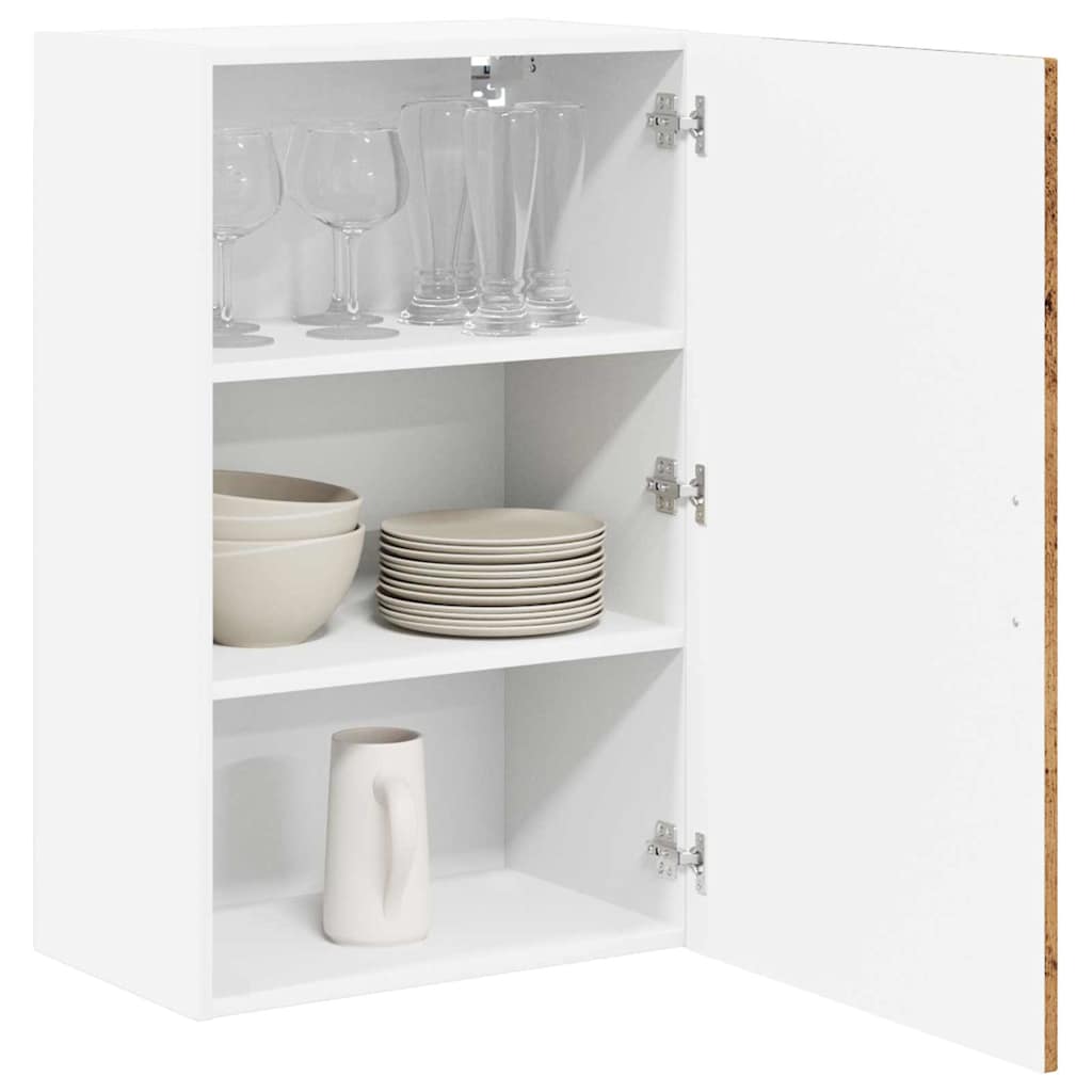 vidaXL Wall Cabinet LUCCA Old Wood 50 x 31 x 80 cm Engineered Wood