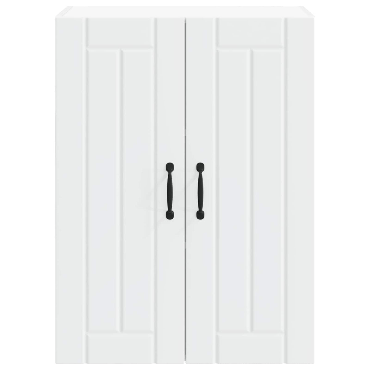 vidaXL Wall Glass Cabinet LUCCA White 60 x 31 x 80 cm Engineered Wood