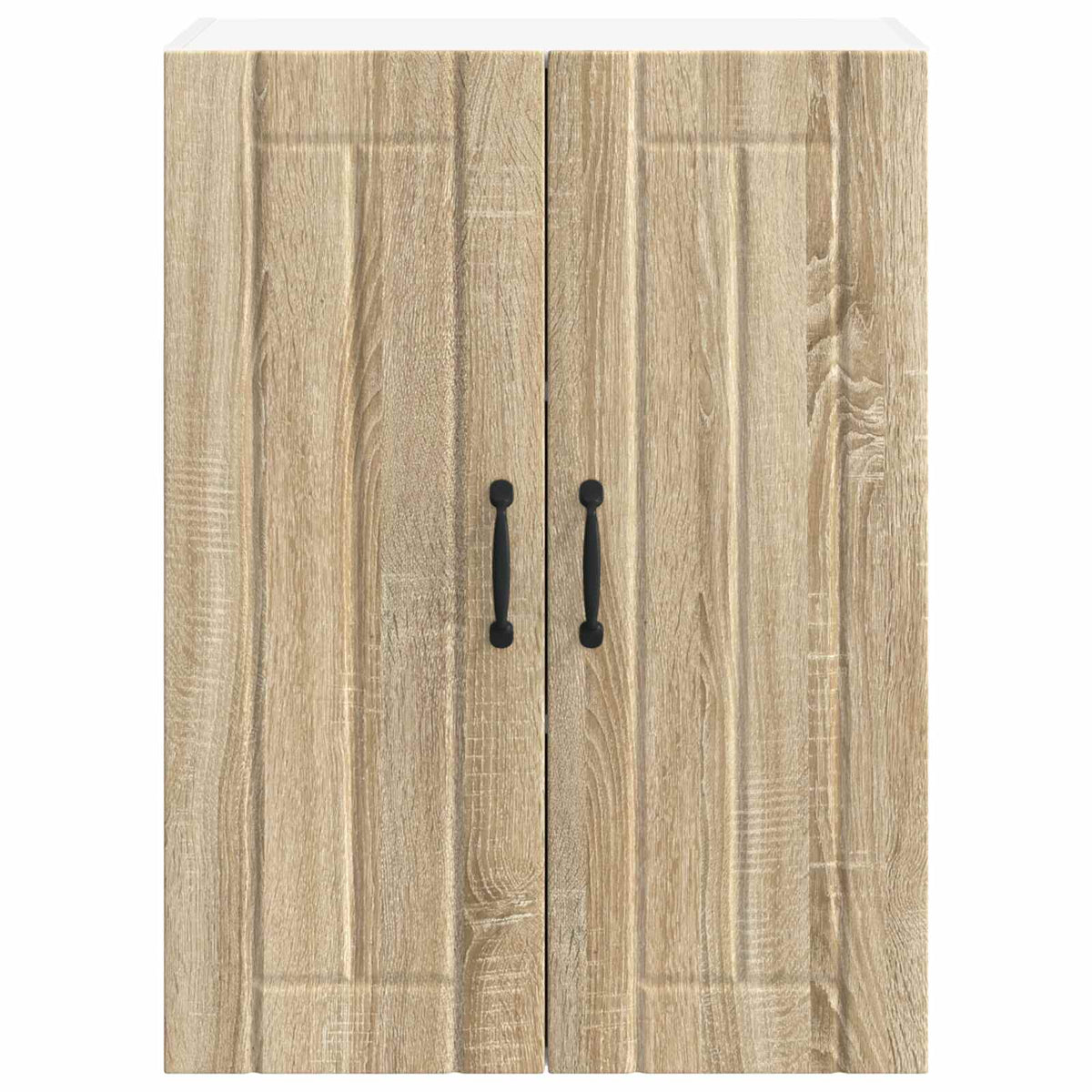 vidaXL Wall Glass Cabinet LUCCA Sonoma Oak 60 x 31 x 80 cm