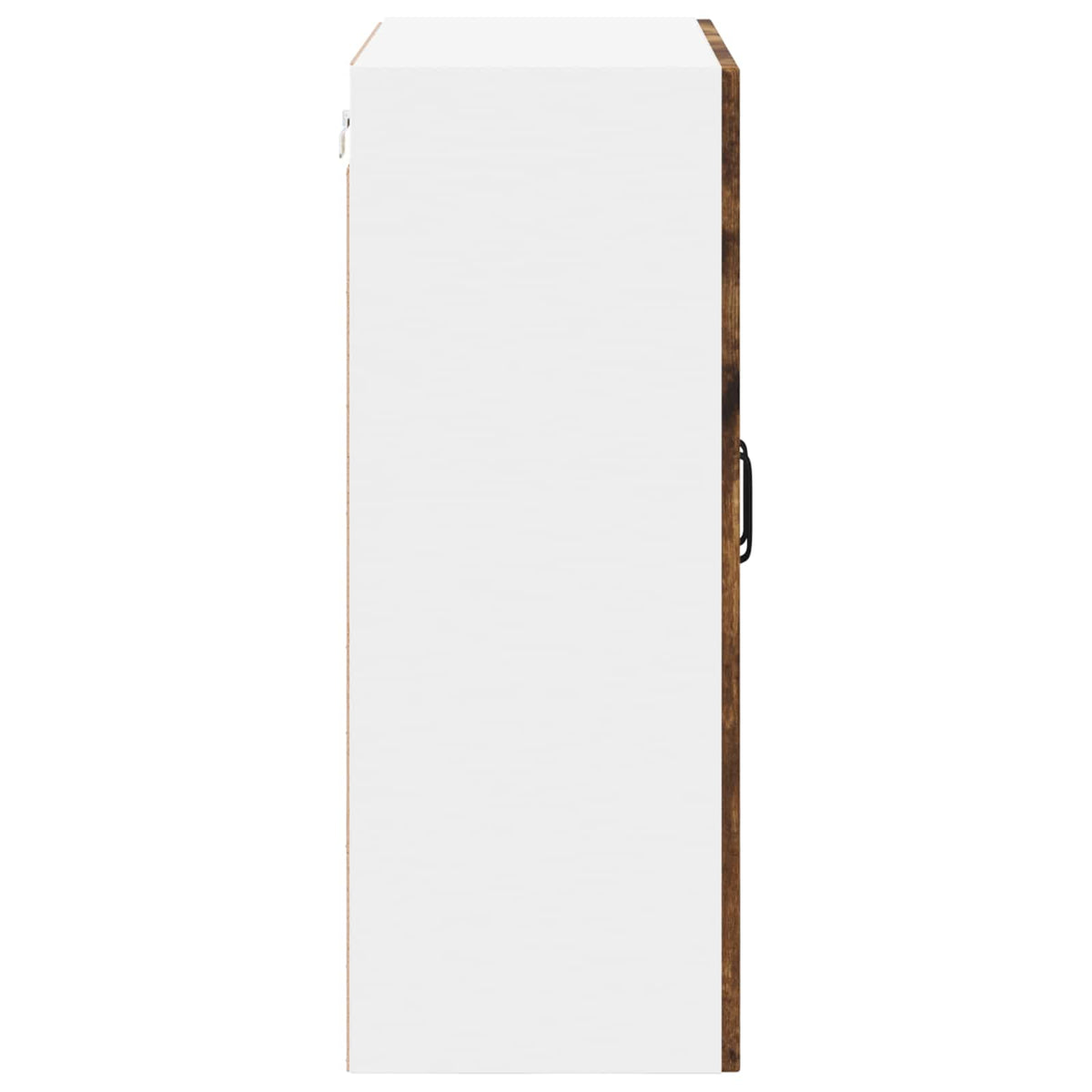 vidaXL Wall Glass Cabinet LUCCA Smoked Oak 60 x 31 x 80 cm