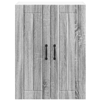 vidaXL Wall Glass Cabinet LUCCA Grey Sonoma 60 x 31 x 80 cm